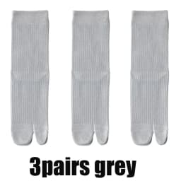 3 Pairs Set Men Toe Socks Fashion Japanese Style Breathable Comfortable Fashion Women Two Finger Socks Solid Colors Simple Sox