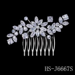 Silver Zirconia New Hair Comb Classic Flower Type Bridal Insert Comb Wedding Bridal Headpieces Jewelry Bridesmaid Gifts