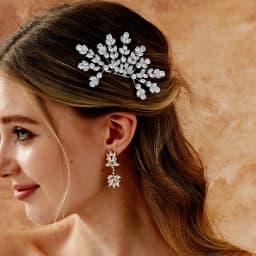 Silver Zirconia New Hair Comb Classic Flower Type Bridal Insert Comb Wedding Bridal Headpieces Jewelry Bridesmaid Gifts
