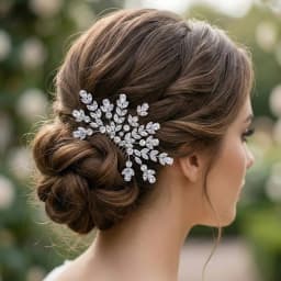 Silver Zirconia New Hair Comb Classic Flower Type Bridal Insert Comb Wedding Bridal Headpieces Jewelry Bridesmaid Gifts