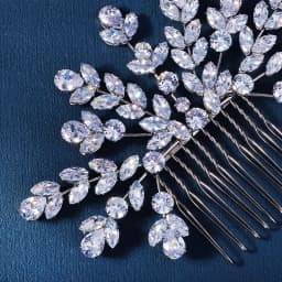 Silver Zirconia New Hair Comb Classic Flower Type Bridal Insert Comb Wedding Bridal Headpieces Jewelry Bridesmaid Gifts