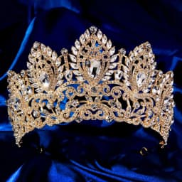Luxury Diamond Crystal Heavy Crown Bridal Wedding Rhinestone Tiara Classic Bride Headpieces Hair Accessories Jewelry