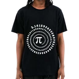 Men's High Quality Cotton Blend Funny Pi Design Print Summer Loose O-Neck Men T-Shirt Short Sleeve T-Shirt Male Tees Tops