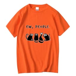 Men's T-shirt High Quality Cotton Blend Funny Cool Cat Printed Summer Casual Loose Cool T Shirt O-Neck Male T-Shirt Tops