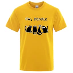 Men's T-shirt High Quality Cotton Blend Funny Cool Cat Printed Summer Casual Loose Cool T Shirt O-Neck Male T-Shirt Tops