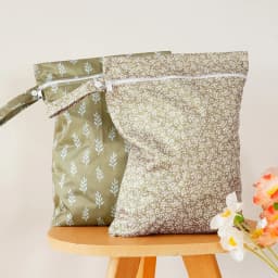 2PCS/Set Recycled PUL Wetbag For Baby Diapers Nappies Reusable Waterproof Diaper Bag 26cmx36cm