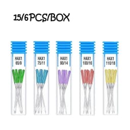 15/6/5Pcs Anti-Jumping Sewing Machine Needle Stretch Fabric Stitch Needles for Singer Brother Janome Home Sewing Machine Tools