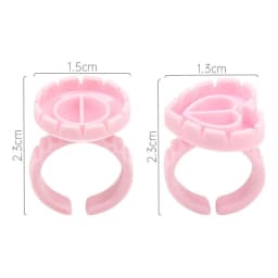 50/100Pcs Wholesale Disposable Eyelash Glue Fan Cup Rings Holder Container Tattoo Pigment Eyelash Extension Tools Lash Supplies