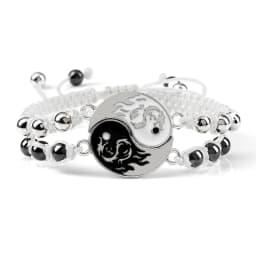 2Pcs/set Dragon Tai Chi Gossip Braided Bracelet for Women Men Best Friends Adjustable Yin Yang Bracelets Fashion Couple Jewelry