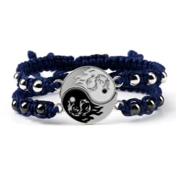 2Pcs/set Dragon Tai Chi Gossip Braided Bracelet for Women Men Best Friends Adjustable Yin Yang Bracelets Fashion Couple Jewelry