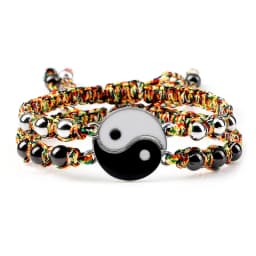 2Pcs/set Dragon Tai Chi Gossip Braided Bracelet for Women Men Best Friends Adjustable Yin Yang Bracelets Fashion Couple Jewelry