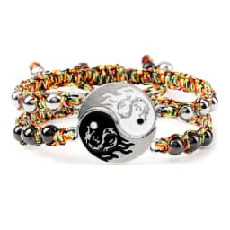 2Pcs/set Dragon Tai Chi Gossip Braided Bracelet for Women Men Best Friends Adjustable Yin Yang Bracelets Fashion Couple Jewelry