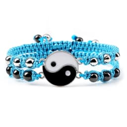 2Pcs/set Dragon Tai Chi Gossip Braided Bracelet for Women Men Best Friends Adjustable Yin Yang Bracelets Fashion Couple Jewelry