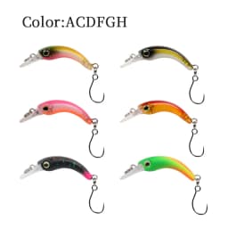 LETOYO Mini Trout Lure 1.2g Floating Minnow Trout Fishing Lure Micro Hard Lures Artificial Bait Wobblers For Trout Bass Perch