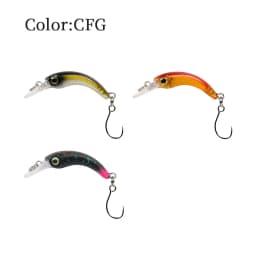 LETOYO Mini Trout Lure 1.2g Floating Minnow Trout Fishing Lure Micro Hard Lures Artificial Bait Wobblers For Trout Bass Perch