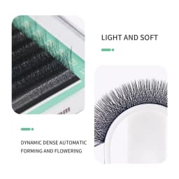 GLAMLASH 4D W Shape Eyelash Extensions Premade Volume Fan Lashes 5D W Style Lashes Comfortable Faux Mink Volume Natural Eyelash