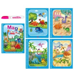 Children Early Education Toys Magical Book with Pen Water Drawing Montessori Toys Gift Reusable Coloring Book Magic Drawing Book