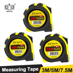 BESTIR Measuring Tape Measure 3M 5M 7.5M Metric Tape Ruler Centimeter 10Ft 16Ft 25Ft Measuring Tool Ruler Metric And Feet