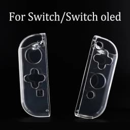Transparent TPU Soft Case Protective Shell Cover For Nintendo Switch 2/NS Oled Game Console Joy-con Crystal Back Full Protector