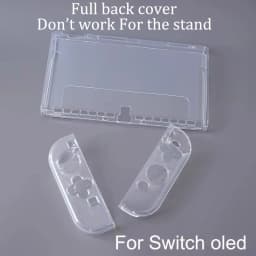 Transparent TPU Soft Case Protective Shell Cover For Nintendo Switch 2/NS Oled Game Console Joy-con Crystal Back Full Protector