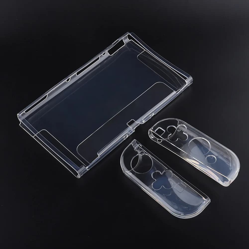 Transparent TPU Soft Case Protective Shell Cover For Nintendo Switch 2/NS Oled Game Console Joy-con Crystal Back Full Protector
