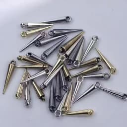 100Pcs Pendants Rivet Studs Spikes Punk Tear Nail Cone Acrylic For Earring Bracelets Jewelry DIY Making Charms Findings 23mm
