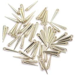 100Pcs Pendants Rivet Studs Spikes Punk Tear Nail Cone Acrylic For Earring Bracelets Jewelry DIY Making Charms Findings 23mm