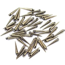 100Pcs Pendants Rivet Studs Spikes Punk Tear Nail Cone Acrylic For Earring Bracelets Jewelry DIY Making Charms Findings 23mm