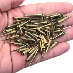 100Pcs Pendants Rivet Studs Spikes Punk Tear Nail Cone Acrylic For Earring Bracelets Jewelry DIY Making Charms Findings 23mm