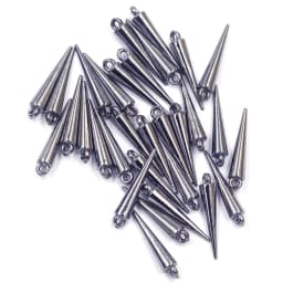100Pcs Pendants Rivet Studs Spikes Punk Tear Nail Cone Acrylic For Earring Bracelets Jewelry DIY Making Charms Findings 23mm