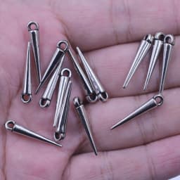 100Pcs Pendants Rivet Studs Spikes Punk Tear Nail Cone Acrylic For Earring Bracelets Jewelry DIY Making Charms Findings 23mm