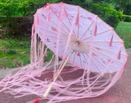 Chinese Dance Performance Lace Umbrella Classical Hanfu Oil Paper Umbrella Fairy Ancient Parasol Paraguas Inverso El Principito