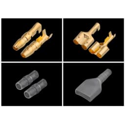 10/20/50Sets 4.0 Bullet terminal Electrical Wire Connector Diameter 4MM Male + Female 1:2 Transparent Sheath