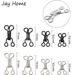 100 Set Invisible Sewing Hook and Eye Closure for Clothing Bra Jacket Hooks Replacement Sewing Craft Buckle Garment Accessories