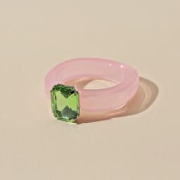 Fashion Luxury Irregular Geometric Transparent Colorful Crystal Rhinestone Zircon Round Ring For Women Shiny Jewelry Accessories