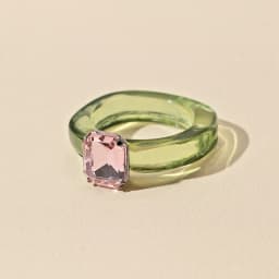 Fashion Luxury Irregular Geometric Transparent Colorful Crystal Rhinestone Zircon Round Ring For Women Shiny Jewelry Accessories