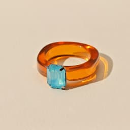 Fashion Luxury Irregular Geometric Transparent Colorful Crystal Rhinestone Zircon Round Ring For Women Shiny Jewelry Accessories