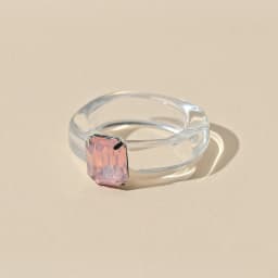 Fashion Luxury Irregular Geometric Transparent Colorful Crystal Rhinestone Zircon Round Ring For Women Shiny Jewelry Accessories