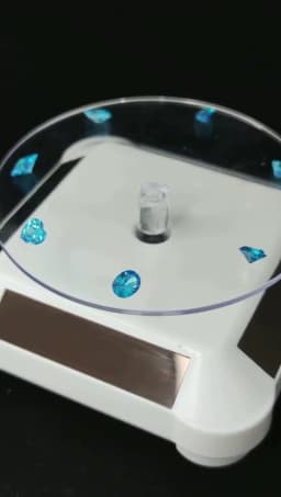 Corundum Ceylon Sea Blue Sapphire Gems Circular Shape Cushion Faceted Cut Loose Aquamarine Gemstone Set Gift Box