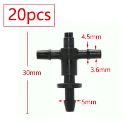 2L 4L 8L Dripper Irrigation 2/4-way Arrow Dropper Connector Cross Water Splitter Emitter Drip Arrow Micro Drip Irrigation System