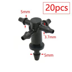 2L 4L 8L Dripper Irrigation 2/4-way Arrow Dropper Connector Cross Water Splitter Emitter Drip Arrow Micro Drip Irrigation System