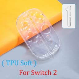 Crystal Hard Case Protective Cover Joycon Shell For Nintendo Switch 2/Oled NS Joy-Con Controller Transparent TPU Soft Protector