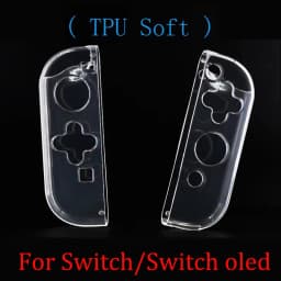 Crystal Hard Case Protective Cover Joycon Shell For Nintendo Switch 2/Oled NS Joy-Con Controller Transparent TPU Soft Protector