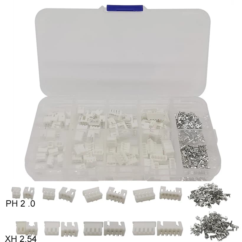 230Pcs/Sets PH 2.0 XH 2.54 2P 3P 4P 5 Pin Terminals Male Female Housing JST Wire Connector Adaptor PH2.0mm XH2.54mm Kits