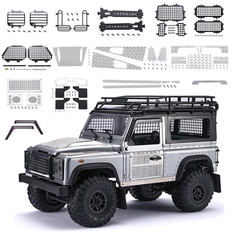 Metal OP Simulated Decorations Accessaries Diy for MN Model D90 D91 MN99 MN99S V1 V2 1/12 RC Car Window Mesh Upgrade Spare Parts