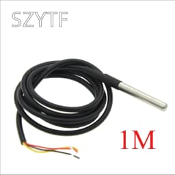 DS18B20 Temperature Sensor Module Kit Waterproof 100CM Digital Sensor Cable Stainless Steel Probe Terminal Adapter For Arduino