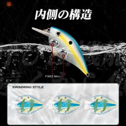 Hunthouse Fishing Hard Lures Crank Lure Floating 65mm/16.5g KVD 2.5 Squarebill Crankbait Wobblers Swimbait For Bass Pike Trout