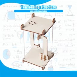 Tensioning structure science small production small invention DIY children's education handmade puzzle experimental material toy