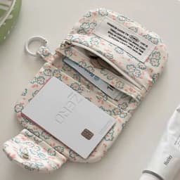 Cute Student Coin Purse Card Simplicity Floral Korean Fashion Wallet Card Holder for Girls Portable Cute Small Storage Bag
