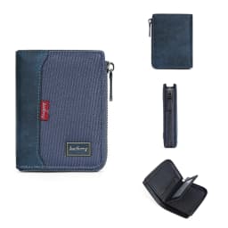 Baellerry RFID Simple Short Men Zipper Wallets Luxury Brand Card Holder Male Wallet Photo Holder Coin Pocket Man Money Clips